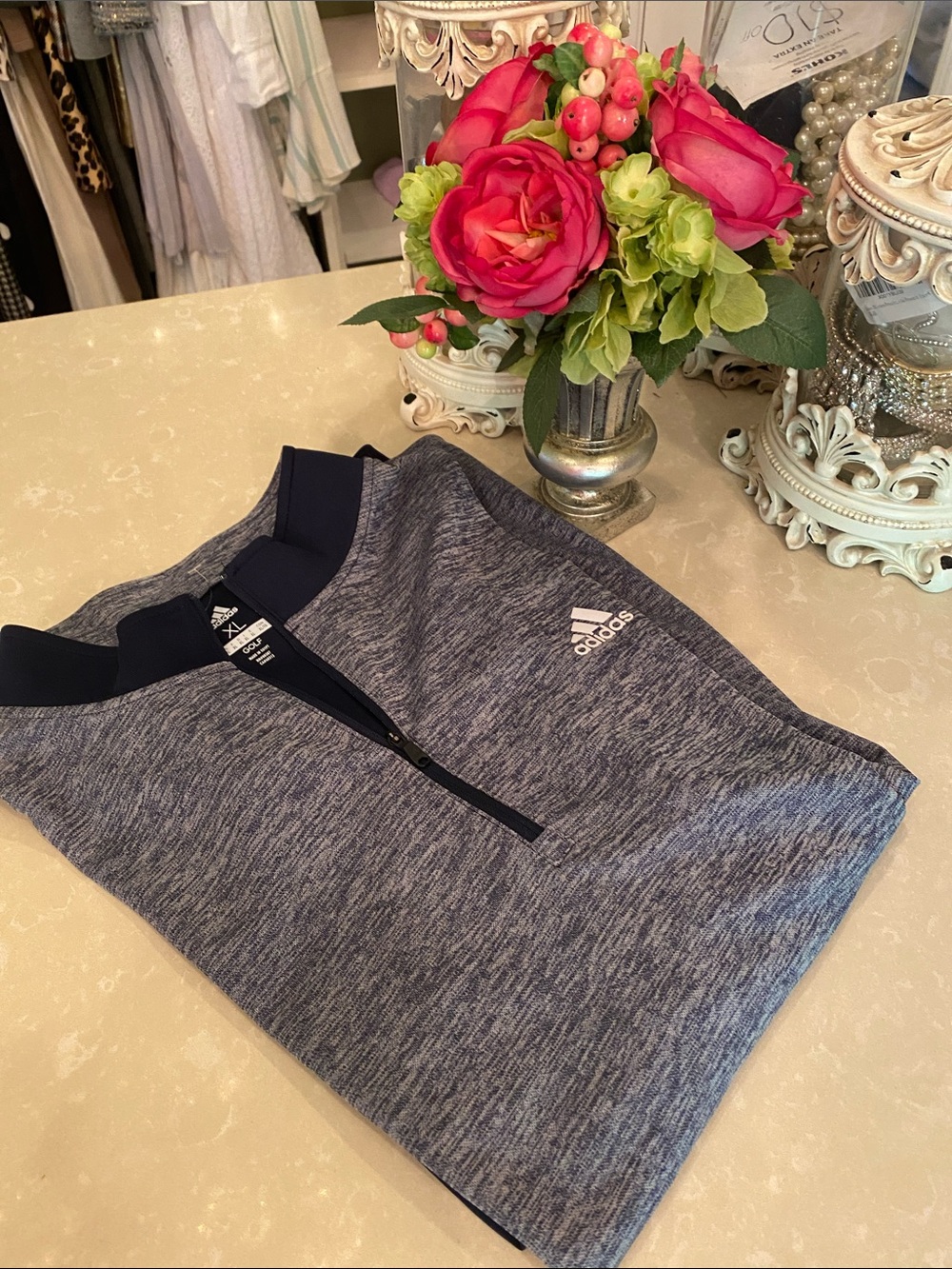 Men’s Adidas golf half zip